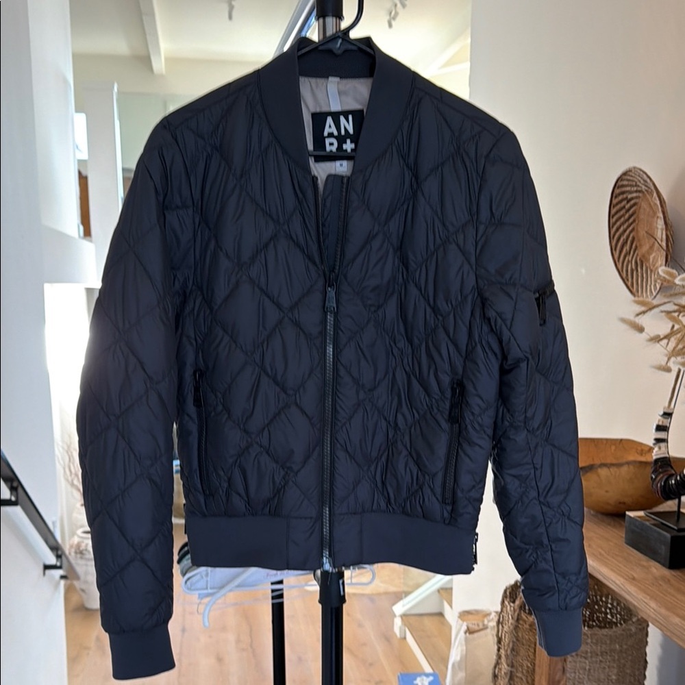 Alp N Rock Black Quilted Bomber Jacket